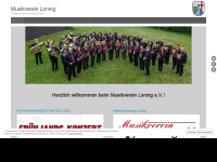 musikverein-lonnig.de Webseite Vorschau