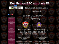 mythosbfc.de Webseite Vorschau