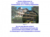schwarzwaelder-hof-feldberg.de Webseite Vorschau