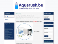 aquarush.be Webseite Vorschau