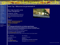 garnelenwelt.ch Webseite Vorschau