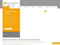 reprom.ch Webseite Vorschau