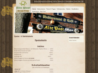 altepost-sandhatten.de Webseite Vorschau