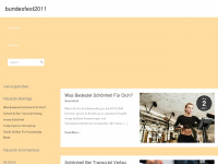 bundesfest2011.de Webseite Vorschau