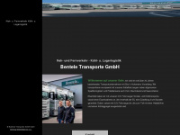 bentele-transporte.at Webseite Vorschau
