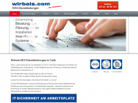 wirbals.com Webseite Vorschau