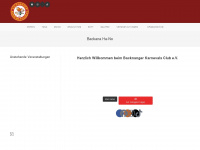 backnanger-karnevalsclub.de Webseite Vorschau