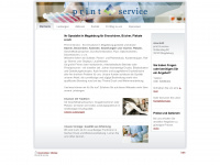 print-und-service.de Webseite Vorschau