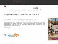 tvnordhorn-volleyball.de Webseite Vorschau