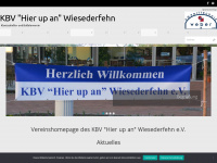 kbv-wiesederfehn.de Webseite Vorschau
