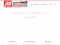 flachdach-woeber.at Webseite Vorschau