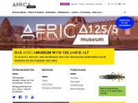 africamuseum.be Webseite Vorschau
