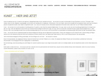 kunst-hierundjetzt.de Webseite Vorschau