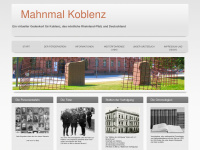 mahnmal-koblenz.de Webseite Vorschau