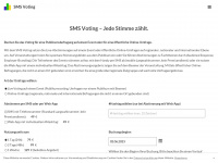 sms-voting.net Webseite Vorschau
