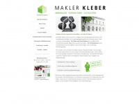 makler-kleber-gmbh.de Webseite Vorschau