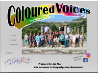 coloured-voices.de Webseite Vorschau