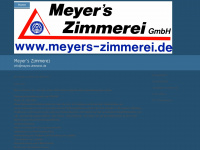 meyers-zimmerei.de Webseite Vorschau