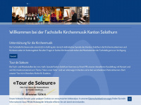 kirchenmusik-solothurn.ch Webseite Vorschau