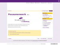posaunenwerk-oldenburg.de Webseite Vorschau