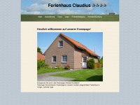 ferienhaus-claudius.de Webseite Vorschau