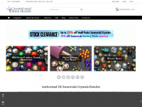crystalandglassbeads.com Webseite Vorschau