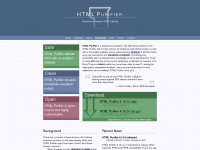 htmlpurifier.org Webseite Vorschau