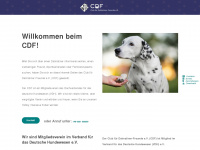 cdf-dalmatinerverein.de Webseite Vorschau