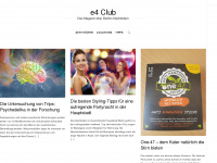 e4-club.de Webseite Vorschau