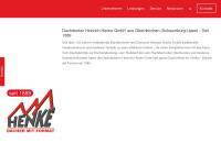 henke-dachbau.de Webseite Vorschau