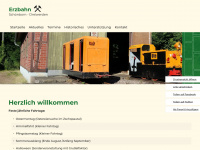 erzbahn.org Webseite Vorschau