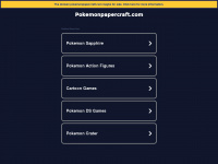 pokemonpapercraft.com Webseite Vorschau