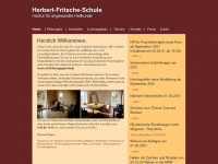 herbert-fritsche-schule.de Webseite Vorschau