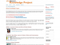 africaknowledgeproject.org Webseite Vorschau