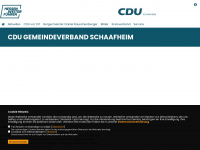 cdu-schaafheim.de Webseite Vorschau
