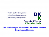 kuester-klimatechnik.de Webseite Vorschau