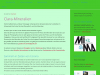 clara-mineralien.de Webseite Vorschau