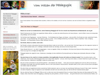 wesen-der-paedagogik.de Webseite Vorschau