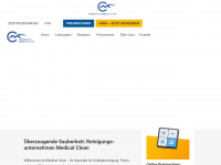 medicalclean.de Webseite Vorschau