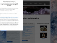 steine-und-minerale.de Webseite Vorschau