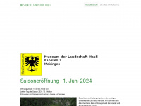 haslimuseum.ch Webseite Vorschau