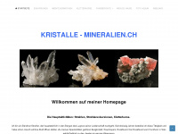 kristalle-mineralien.ch Webseite Vorschau