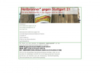heilbronner-gegen-s21.de Webseite Vorschau