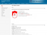 tsv-wg.de Webseite Vorschau