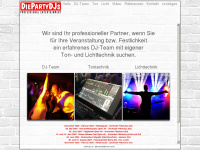 die-party-djs.de Webseite Vorschau