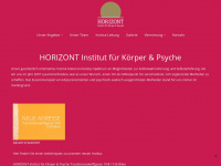 horizont-institut.at Webseite Vorschau