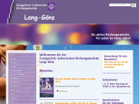 langgoens-evangelisch.de Webseite Vorschau