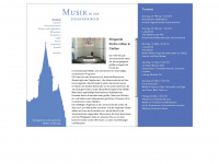 musik-in-der-johanneskirche.de Webseite Vorschau