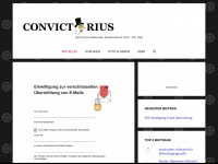 convictorius.de Webseite Vorschau