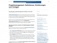 projektmanagement-definitionen.de Webseite Vorschau